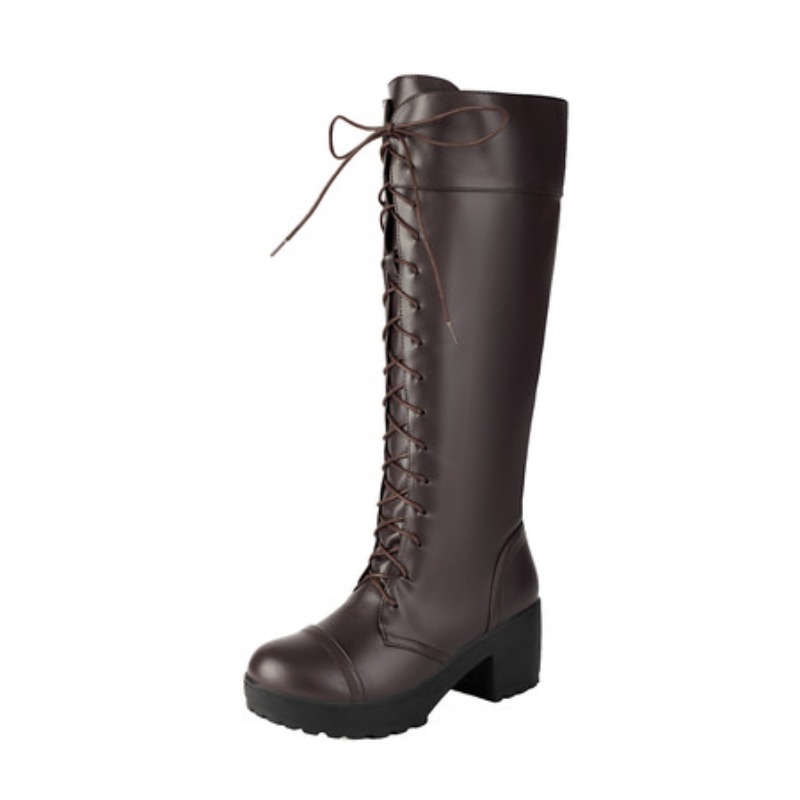 Botas de combate hasta la rodi - Guipure Lace Panel reseña y precio